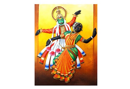 Kathakali dance couple  wall decor