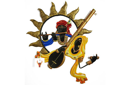 Meera-Krishna wall Decor