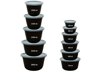Plastic Round food storage containers