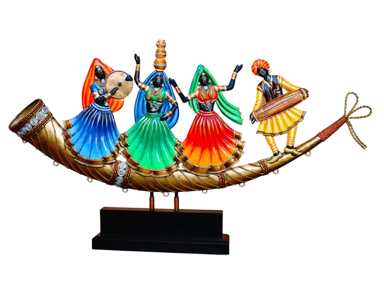 Rajasthani dancer on trumpet Table top